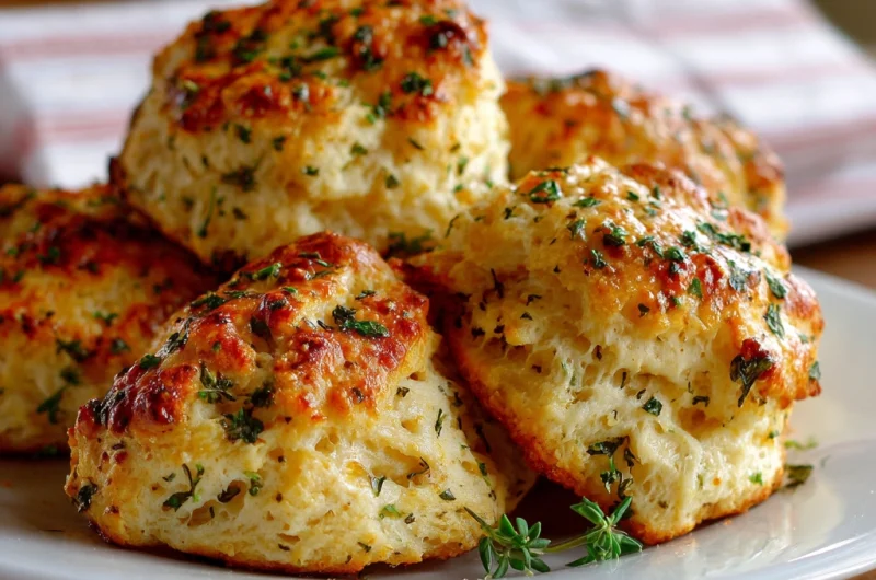 Homemade Garlic Herb Biscuit Recipe – Fluffy, Buttery & Full of Flavor