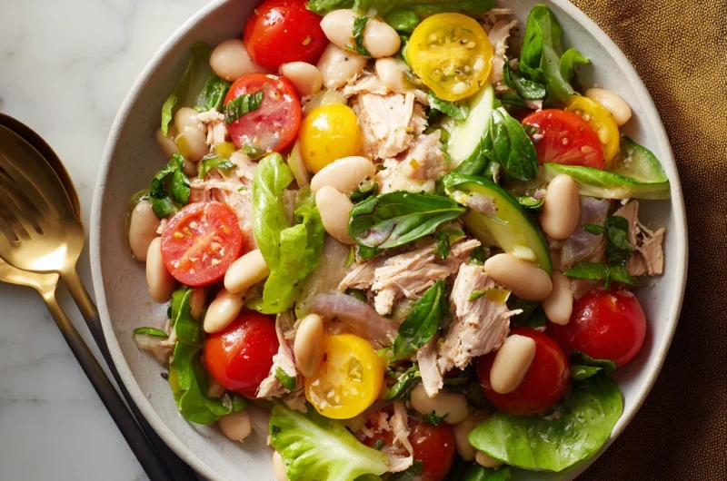Italian Tuna White Bean Salad: A Mediterranean Delight