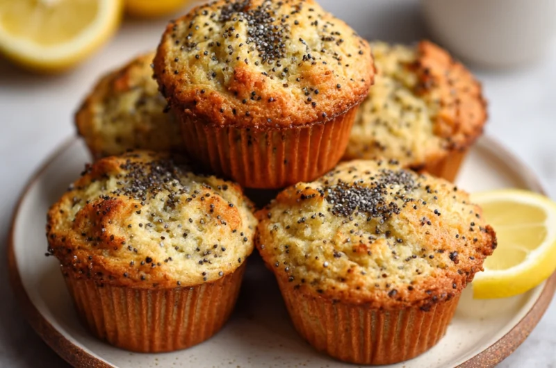 Lemon Poppy Seed Muffins – Bright, Fluffy, and Irresistibly Zesty