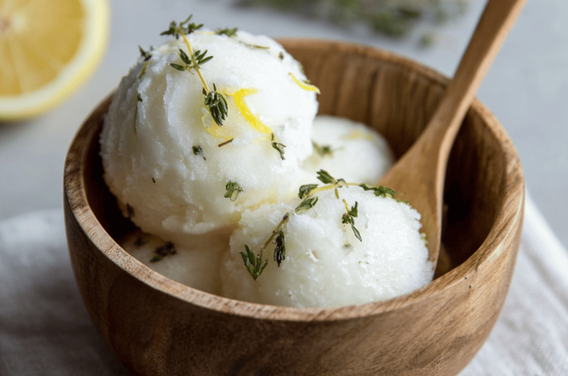 Lemon Thyme Sorbet: A Refreshing Twist on a Classic Summer Treat