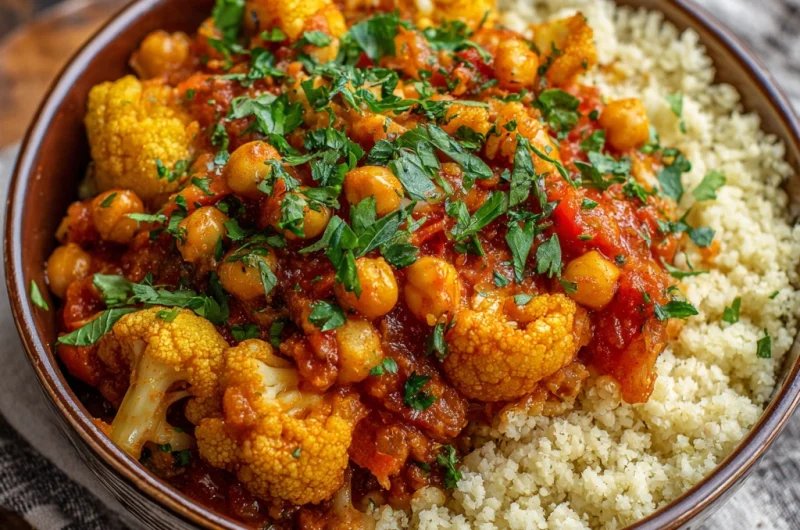 Moroccan Cauliflower Chickpeas — A Flavor-Packed Vegan Delight