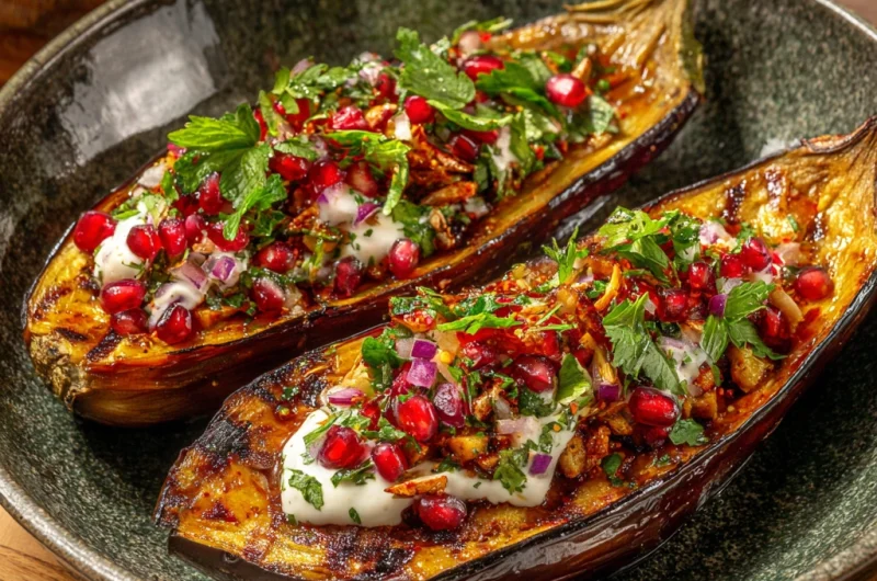Moroccan Stuffed Eggplant: A Flavorful Fusion of Spices and Comfort