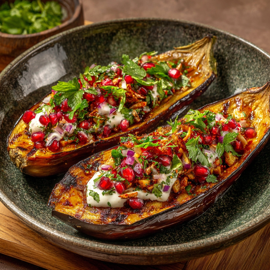 Moroccan Stuffed Eggplant