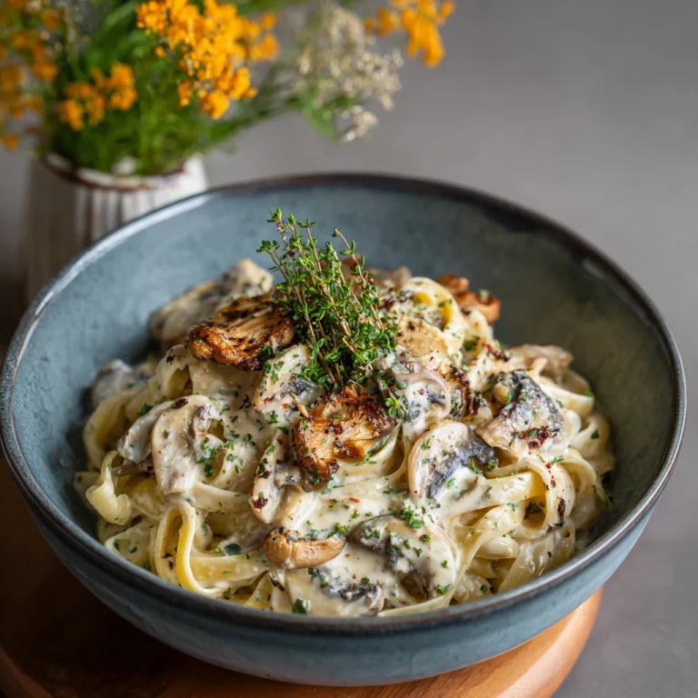 Mushroom Creamy Pasta