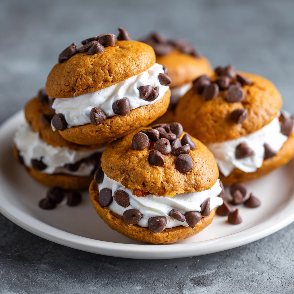 Pumpkin Chocolate Chip Whoopie Pies