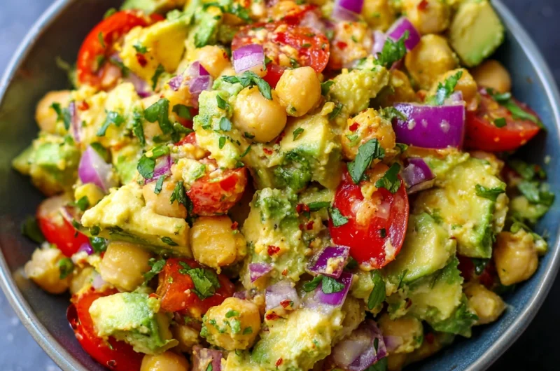 Smashed Chickpea Avocado Salad: A Wholesome and Flavorful Plant-Based Delight