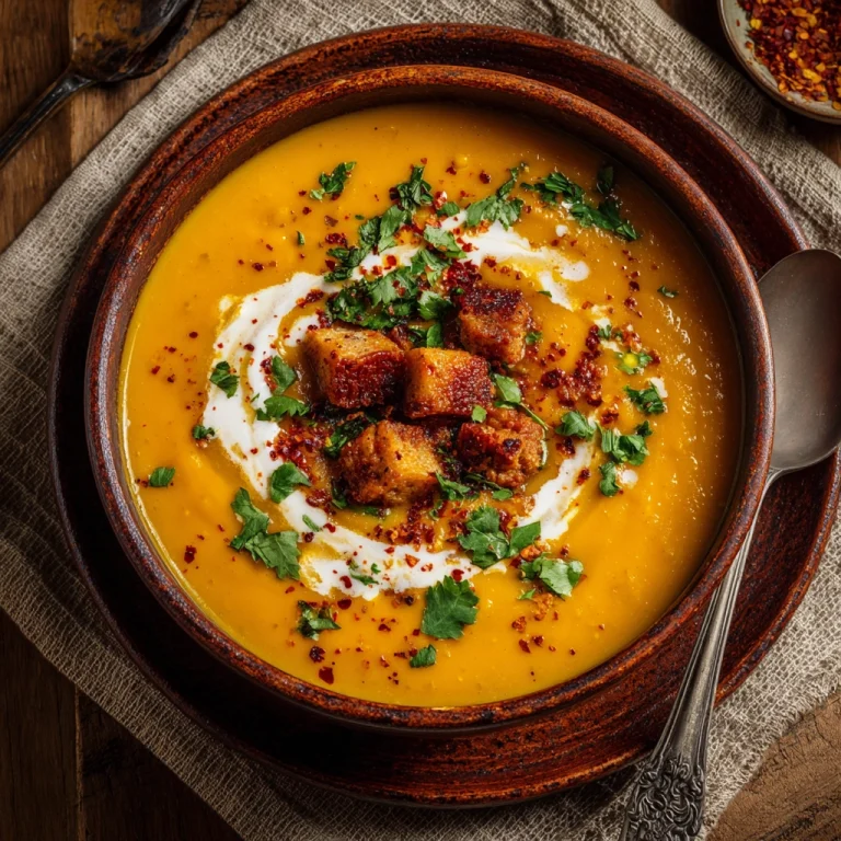 Spicy Chorizo Pumpkin Soup