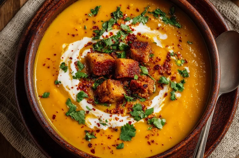 Spicy Chorizo Pumpkin Soup: A Bold and Creamy Fall Favorite