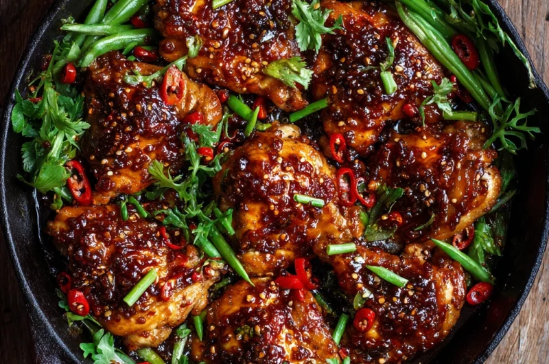 Sticky Honey Gochujang Chicken – Sweet, Spicy, and Irresistibly Sticky
