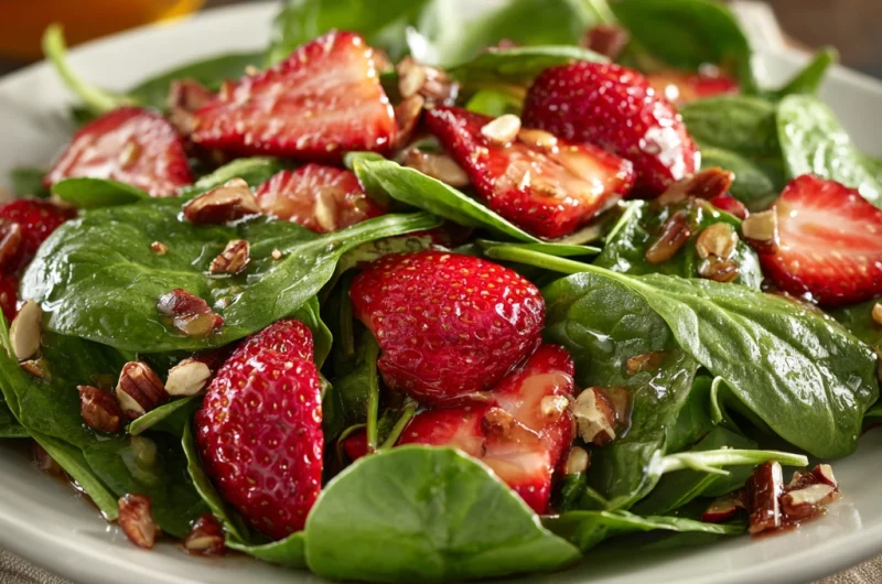 Strawberry Spinach Salad Bliss: Fresh, Sweet, and Simply Irresistible