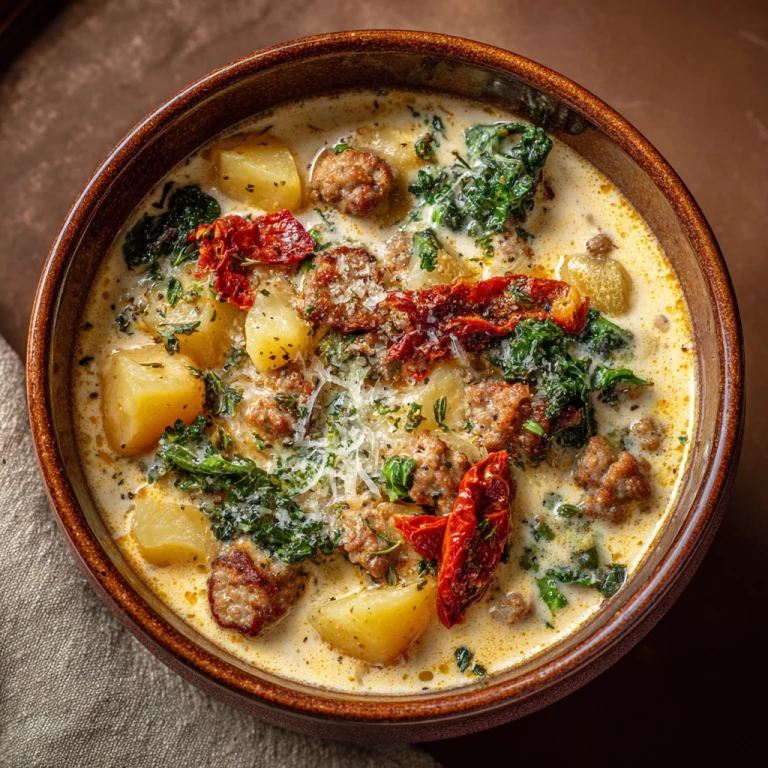 Tuscan Sausage Potato Soup