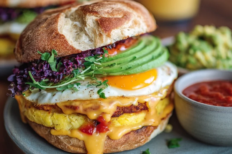 Vegan Breakfast Sandwich: A Plant-Powered Morning Boost