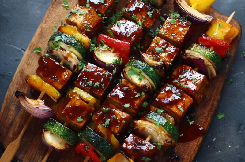 Veggie Skewers BBQ Tofu – A Colorful, Flavor-Packed Grilled Delight