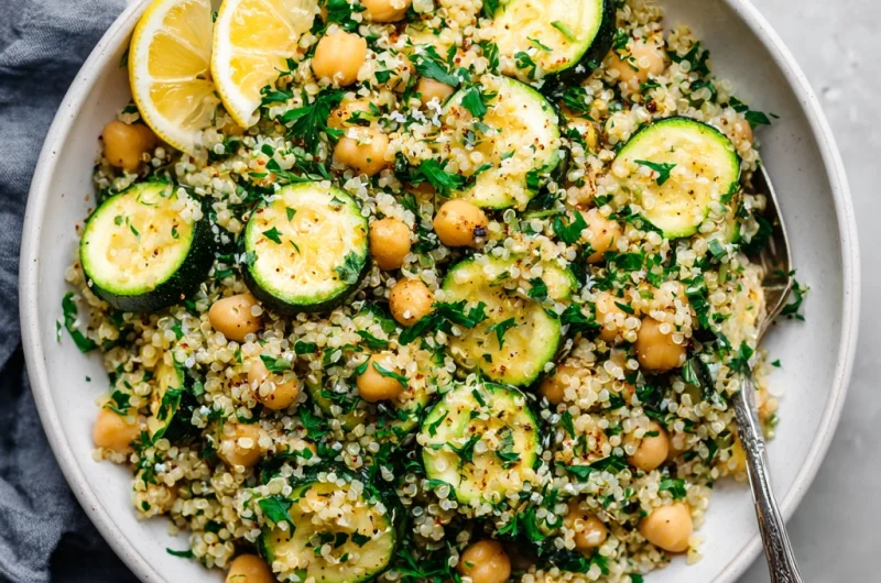 Zucchini Chickpea Quinoa Salad — A Fresh, Protein-Packed Power Bowl