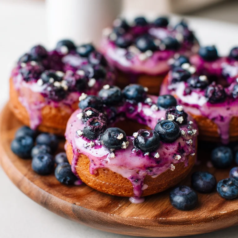 Baked Blueberry Donuts