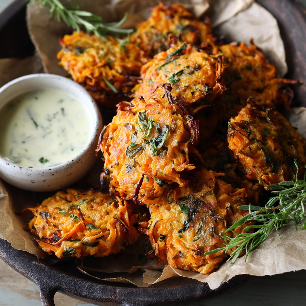 Baked Sweet Potato Fritters