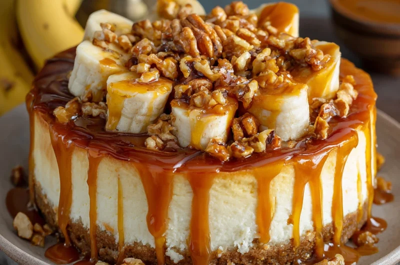 Banana Caramel Nut Cheesecake – A Decadent Dessert Worth Every Bite