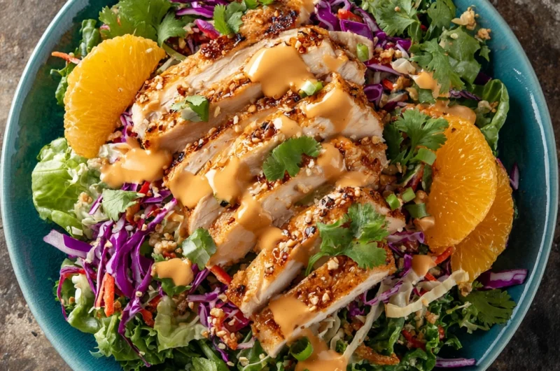 Bang Bang Chicken Salad: A Perfect Balance of Crunch, Spice, and Freshness
