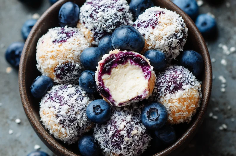 Blueberry Cheesecake Protein Bites – Healthy, Delicious, and Perfectly Portable