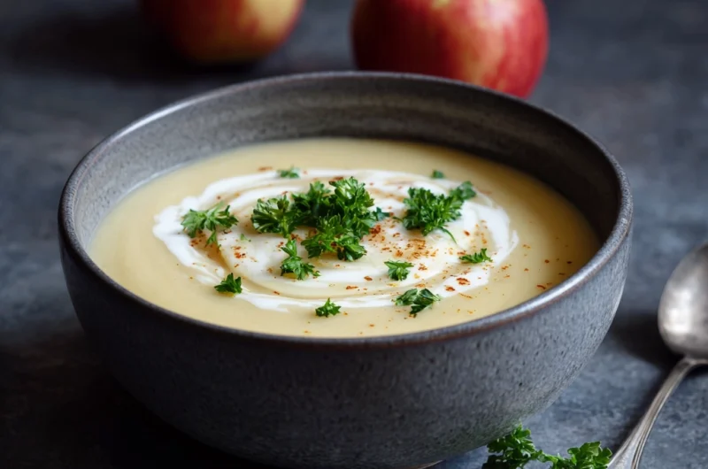 Creamy Parsnip Apple Soup