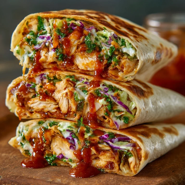 Crispy BBQ Chicken Wraps