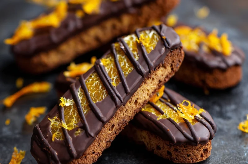 Dark Chocolate Orange Biscotti: Crunchy, Citrusy, and Decadently Delicious