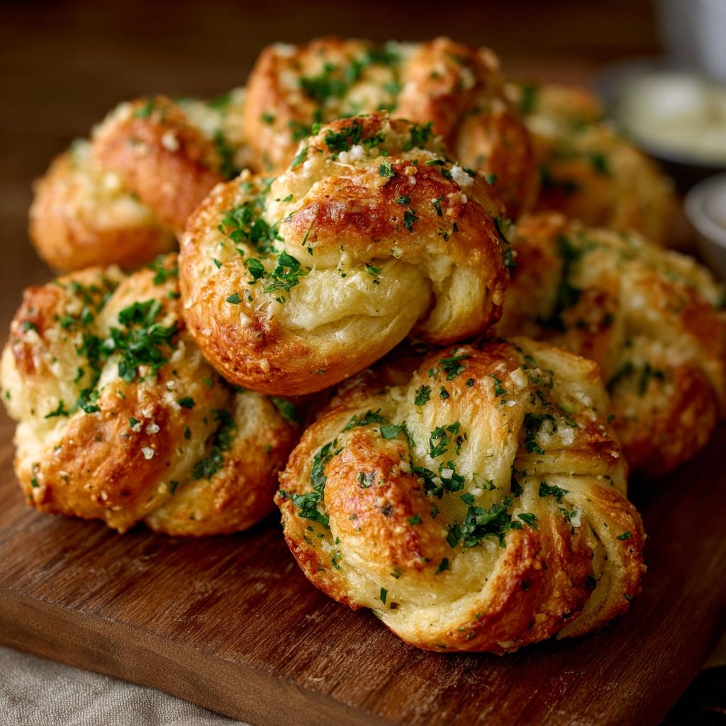 Garlic Parmesan Knots