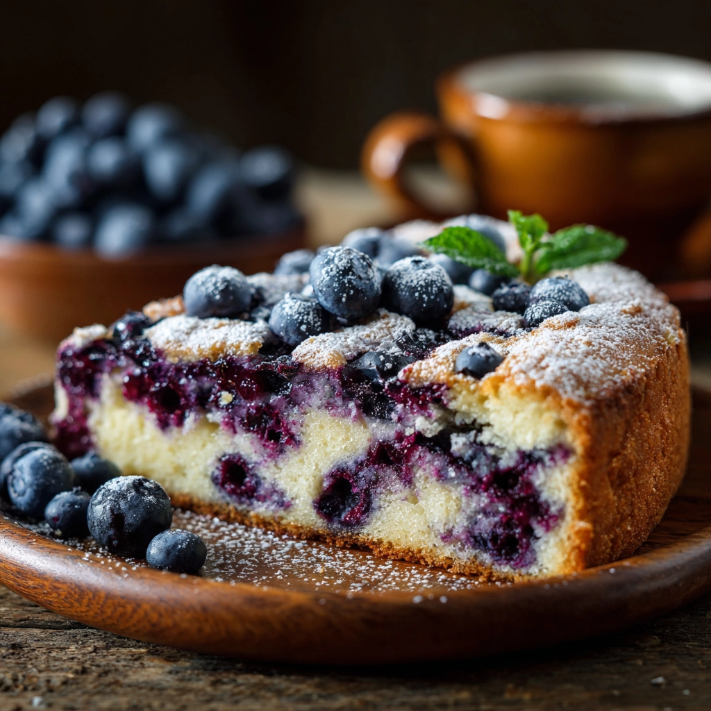 German Blueberry Cake