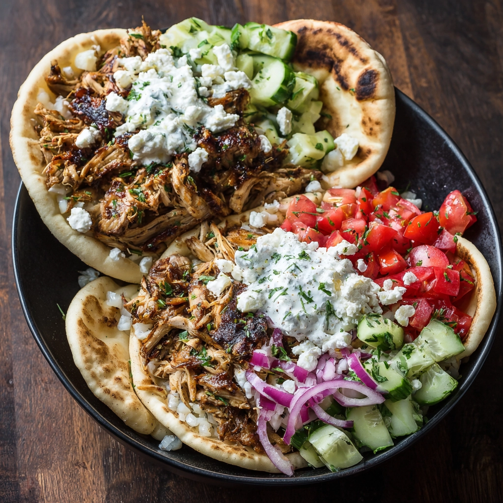 Greek Chicken Gyro Bowls