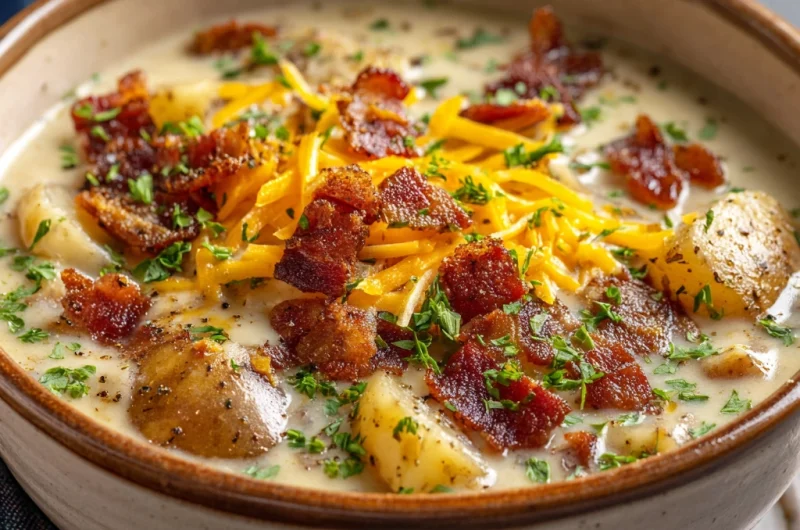 Hearty and Creamy Crockpot Potato Soup with Bacon: The Ultimate Comfort Food