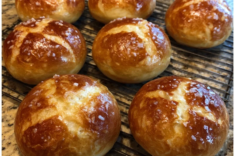 Homemade Soft Pretzel Rolls Recipe
