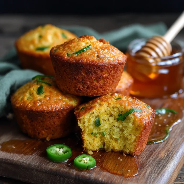 Honey Jalapeno Cornbread Muffins