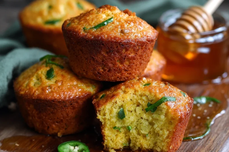 Honey Jalapeno Cornbread Muffins: Sweet, Spicy & Irresistibly Moist