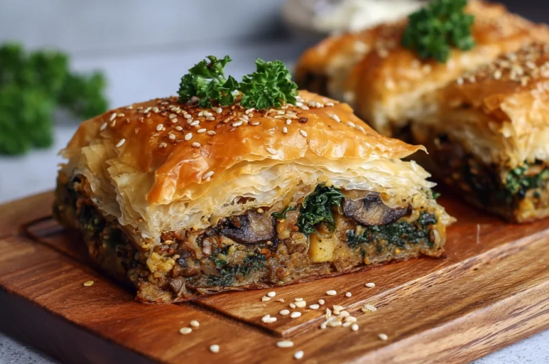 Kale Mushroom Savoury Baklava: A Modern Twist on a Classic Delight