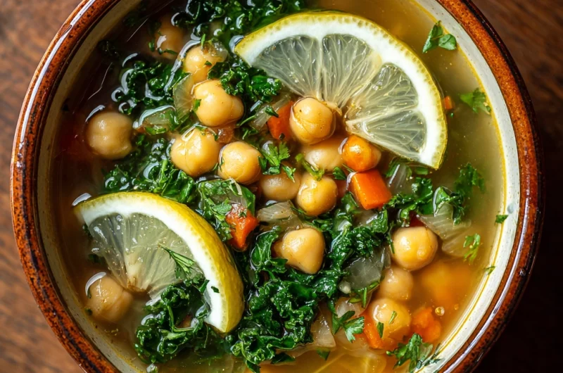Lemony Chickpea Soup: Bright, Comforting & Full of Flavor
