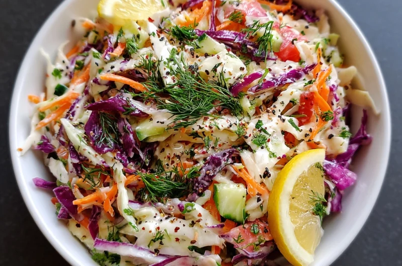 Mediterranean Coleslaw: A Fresh and Flavorful Twist on a Classic Favorite