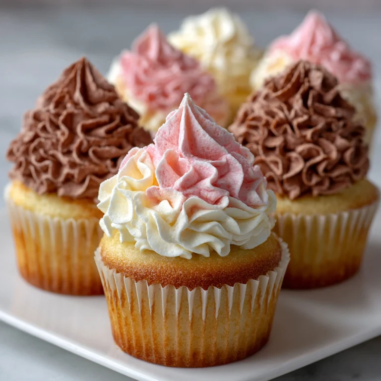 Neapolitan Cream Cupcakes