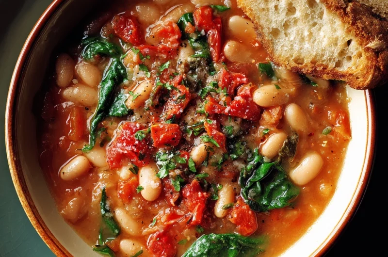 Protein-Packed Tomato White Bean Stew: Hearty, Healthy & Delicious
