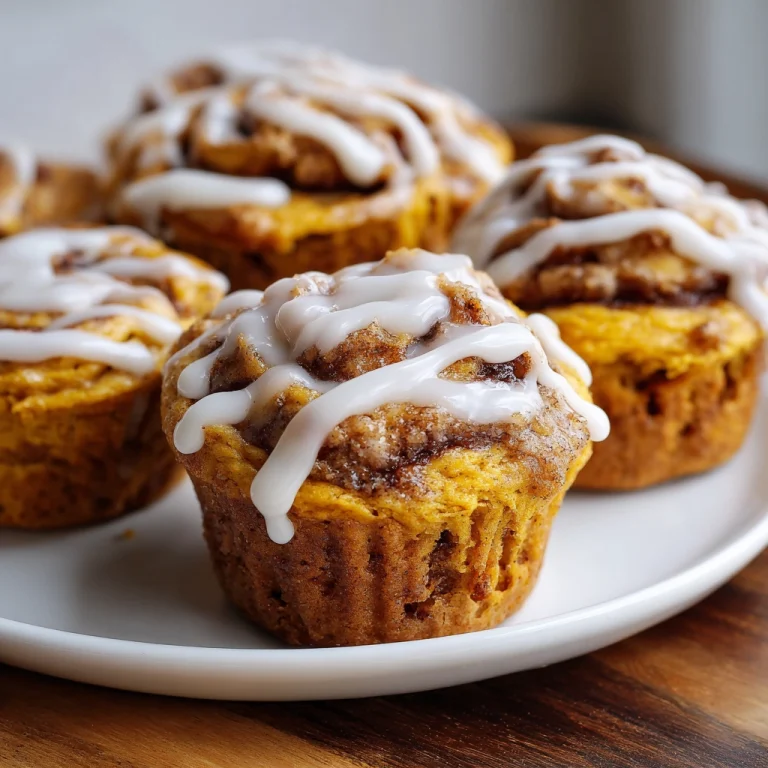 Pumpkin Cinnamon Roll Muffins