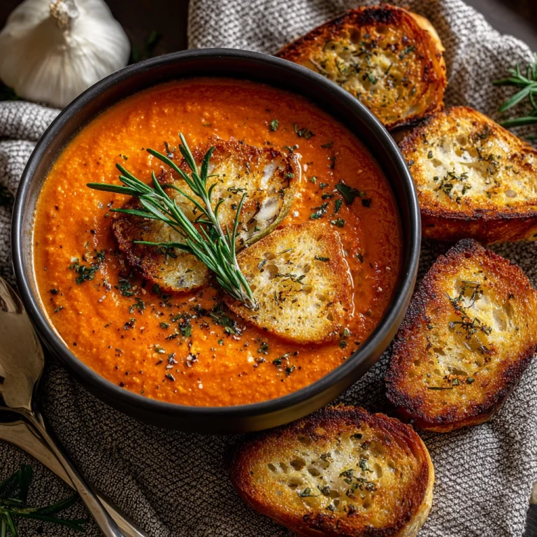 Roasted Garlic Tomato Soup