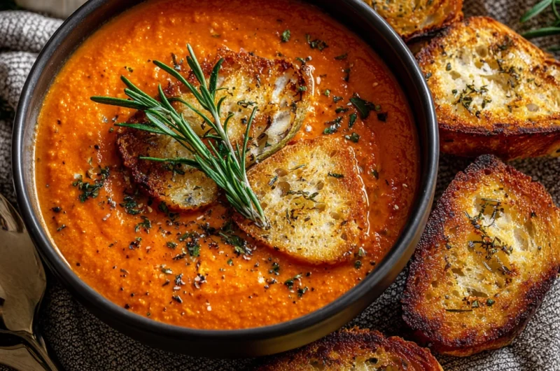 Roasted Garlic Tomato Soup – A Comforting Bowl of Flavor