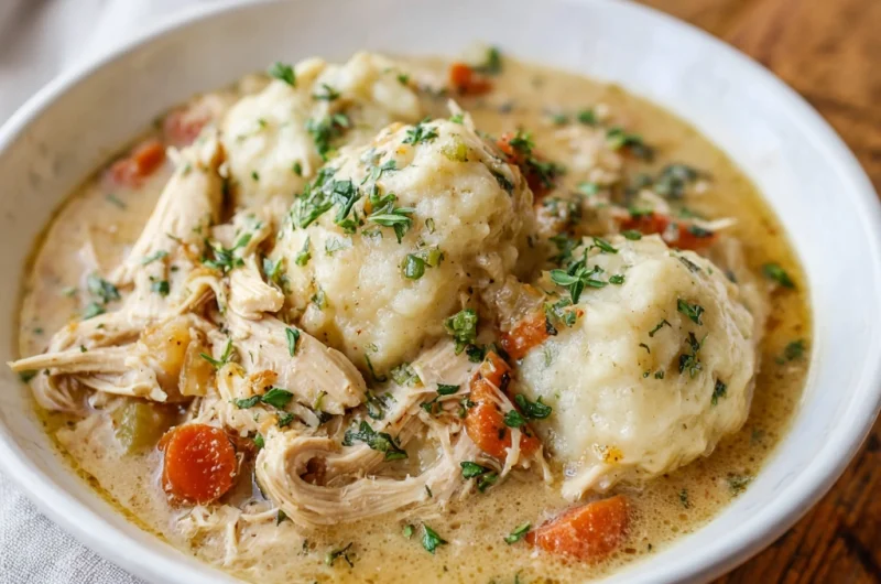 Slow Cooker Chicken and Dumplings: Comfort in Every Bite