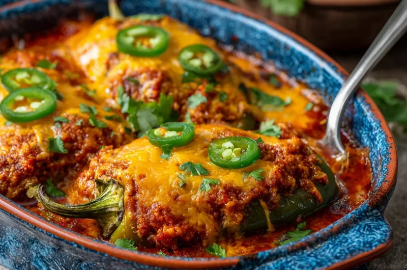 Spicy Stuffed Banana Peppers Casserole: A Fiery, Flavor-Packed Comfort Dish