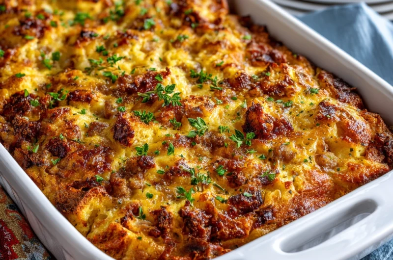 Thanksgiving Leftovers Breakfast Casserole