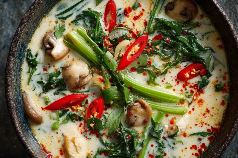 Tom Kha Gai Soup – Authentic Thai Coconut Chicken Soup