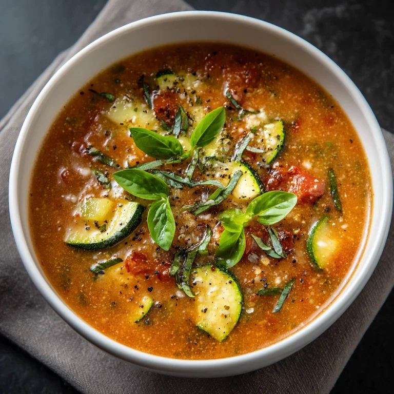 Tomato Zucchini Soup