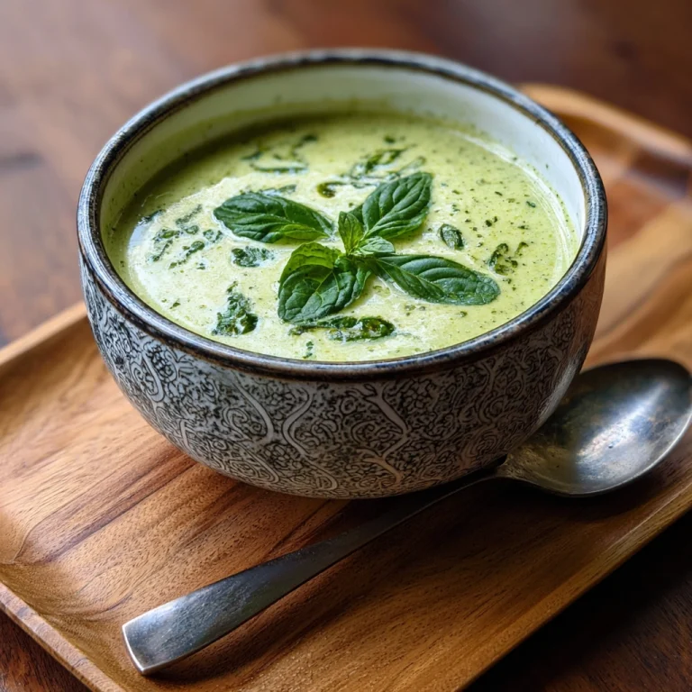 Zucchini Basil Soup