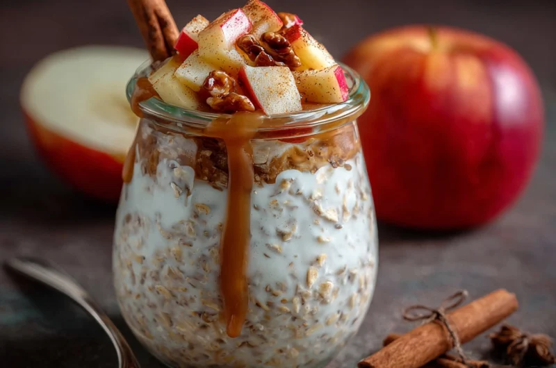 Apple Pie Overnight Oats Recipe