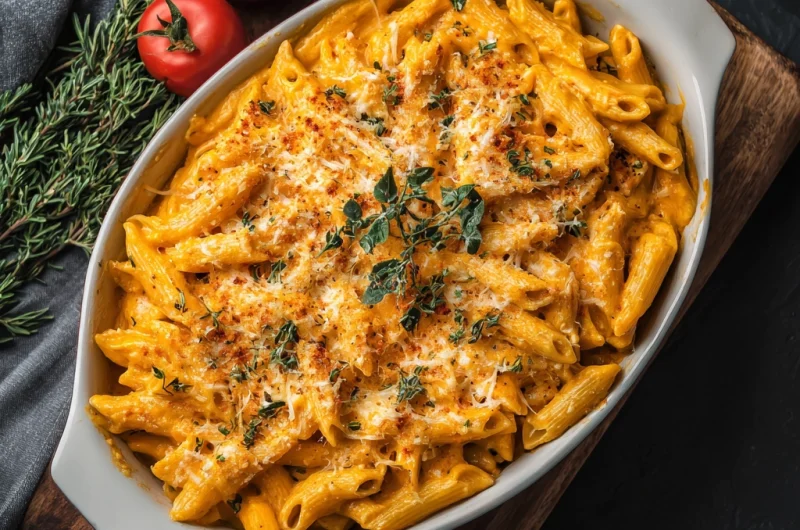 Baked Pumpkin Alfredo Pasta: Creamy, Comforting, and Perfect for Fall