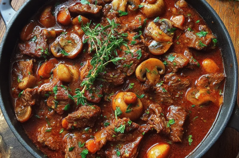 Beef Mushroom Stew: Hearty, Flavorful, and Comforting